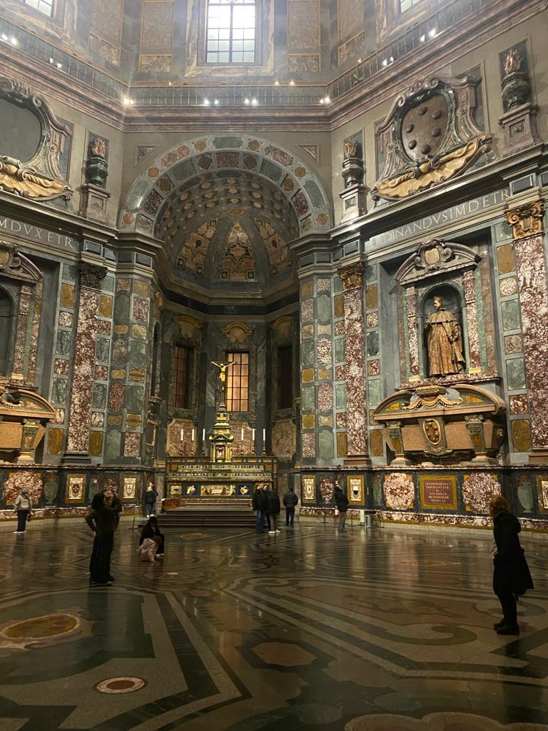 Interior of the Chapel of the Princes at the Medici Chapels in Florence